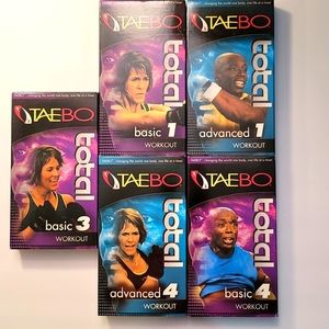 Five Taebo Total Basic and Advanced Workout VHS